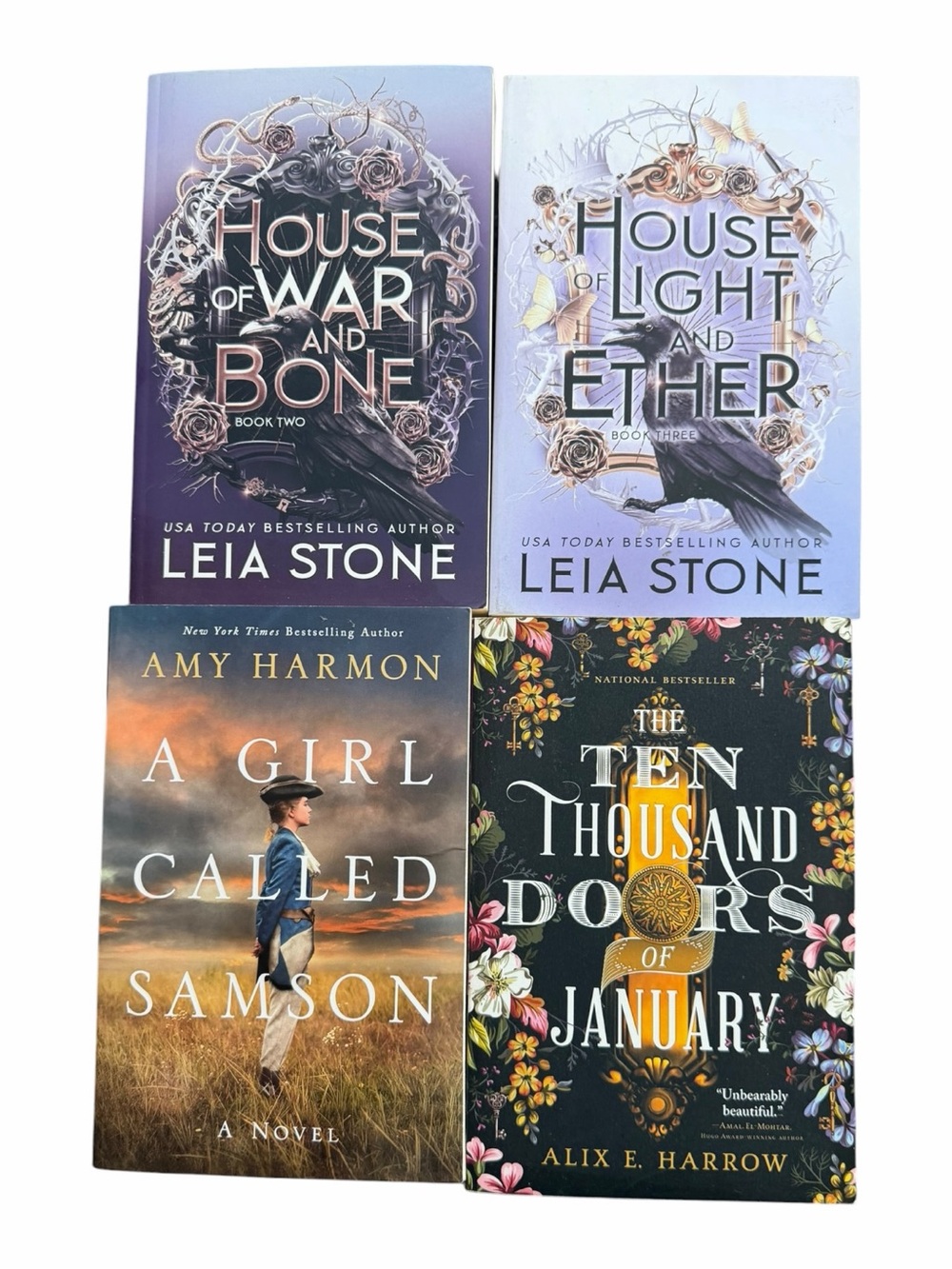 Fantasy Book Bundle House of War & Bone Ten Thousand Doors of January Lot of 4